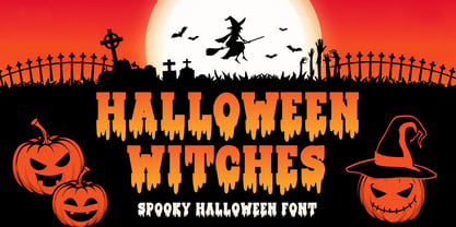 Halloween Witches Font Poster 1
