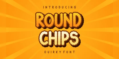 Round Chips Font Poster 1