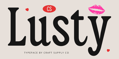 CS Lusty Font Poster 1