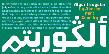 Algor Font Poster 5