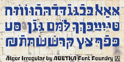 Algor Font Poster 4