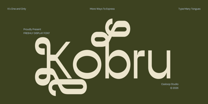 Kobru Font Poster 1