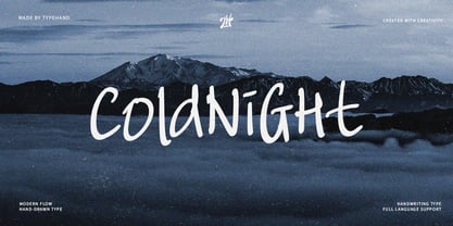 Coldnight Font Poster 1