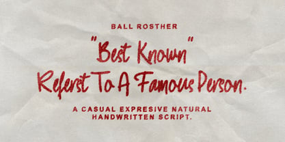 Ball Rosther Font Poster 1