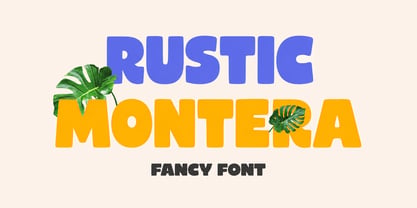 Rustic Montera Font Poster 1