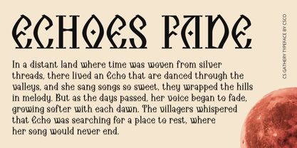 CS Gathery Font Poster 3