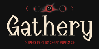 CS Gathery Font Poster 1
