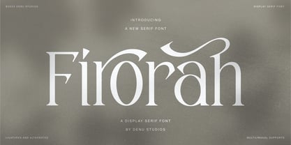 Firorah Font Poster 1