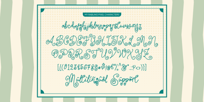 My Rabling Pixel Font Poster 9