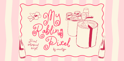 My Rabling Pixel Font Poster 1