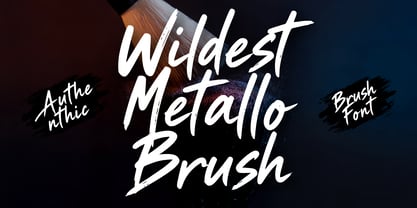 Wildest Metallo Brush Font Poster 1