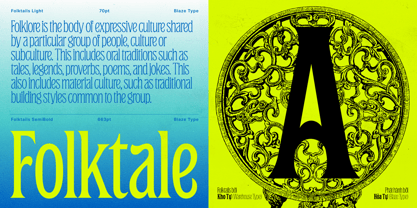 Folktails Font Poster 5