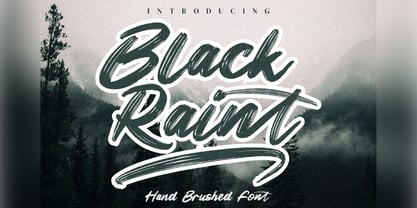 Black Raint Font Poster 1
