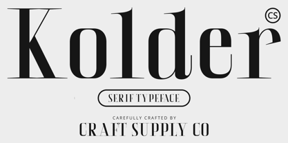 CS Kolder Font Poster 1