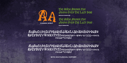 Cursed Spirit Font Poster 9
