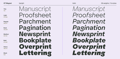 OT Magnet Font Poster 2