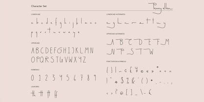 PennyEllen Font Poster 4