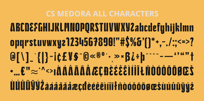 CS Medora Font Poster 6