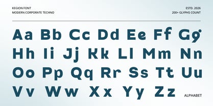 Kegion Font Poster 10