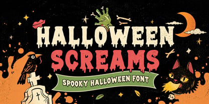 Halloween Screams Font Poster 1