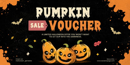 Halloween Screams Font Poster 7