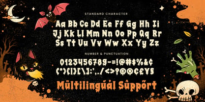 Halloween Screams Font Poster 8