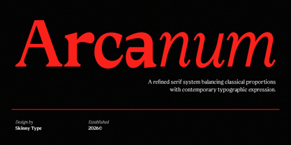 Arcanum Font Poster 1