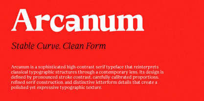 Arcanum Font Poster 11
