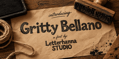 Gritty Bellano Font Poster 1