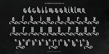 Roslenk V2 Font Poster 9