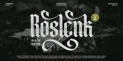 Roslenk V2 Font Poster 1