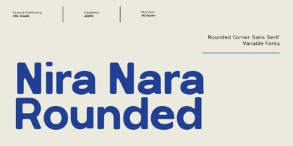 NiraNaraSoft Font Poster 1