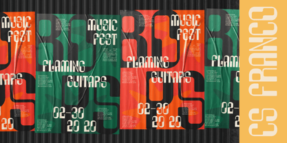 CS Franco Font Poster 5