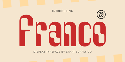 CS Franco Font Poster 1