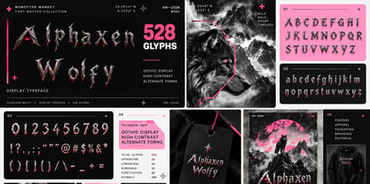 Alphaxen Wolfy Font Poster 5