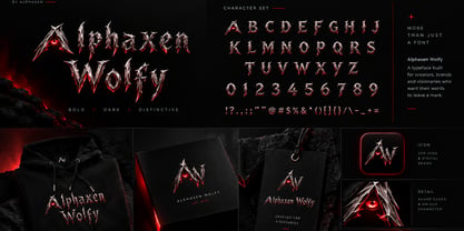 Alphaxen Wolfy Font Poster 4