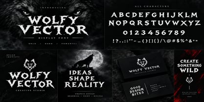 Alphaxen Wolfy Font Poster 3