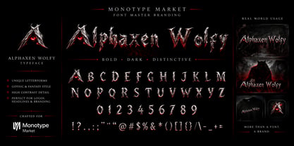 Alphaxen Wolfy Font Poster 1
