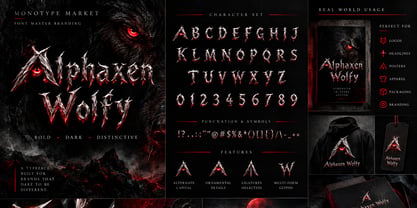 Alphaxen Wolfy Font Poster 2