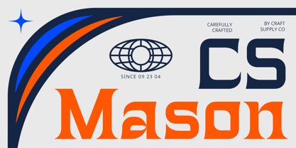 CS Mason Font Poster 1