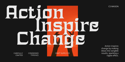 CS Mason Font Poster 4