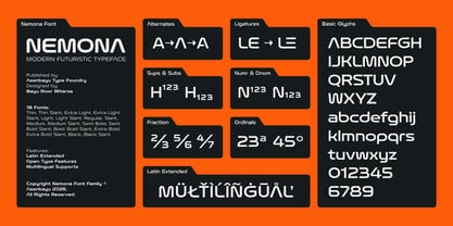 Nemona Font Poster 15