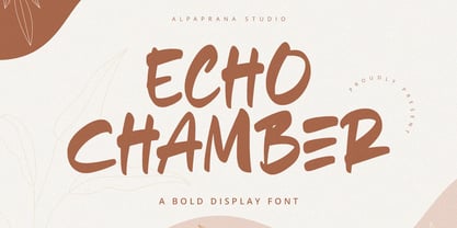 Echo Chamber Font Poster 1