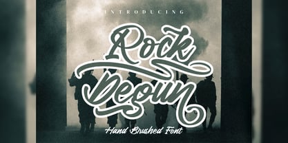 Rock Degun Font Poster 1