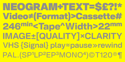 NeoGram Text Font Poster 9