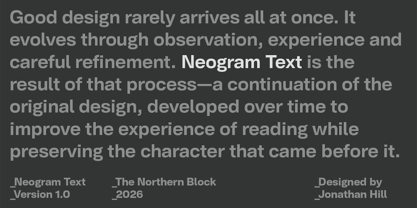NeoGram Text Font Poster 12