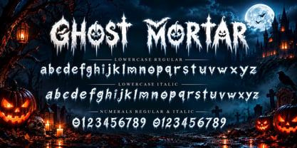 Ghost Mortar Font Poster 7