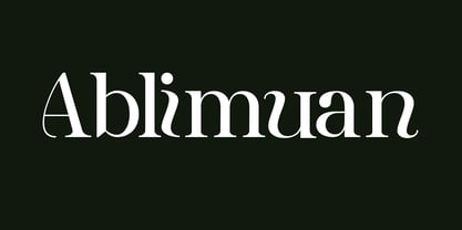 Ablimuan Font Poster 1