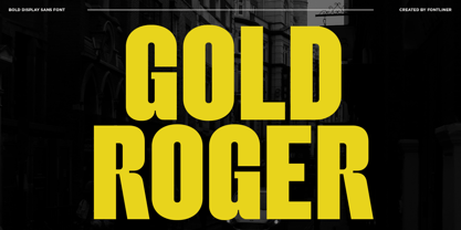 Gold Roger Font Poster 1