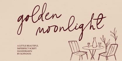 Golden Moonlight Font Poster 1